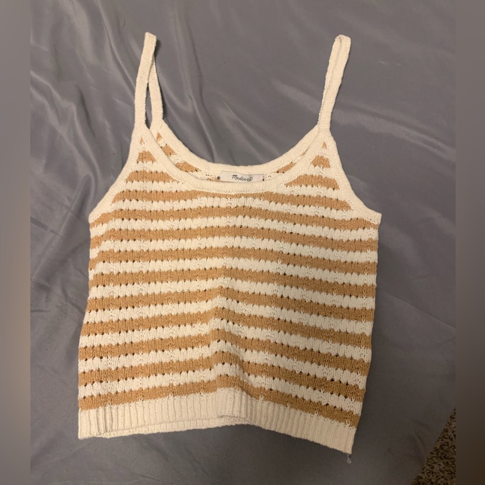 NWT madewell knit cropped tank